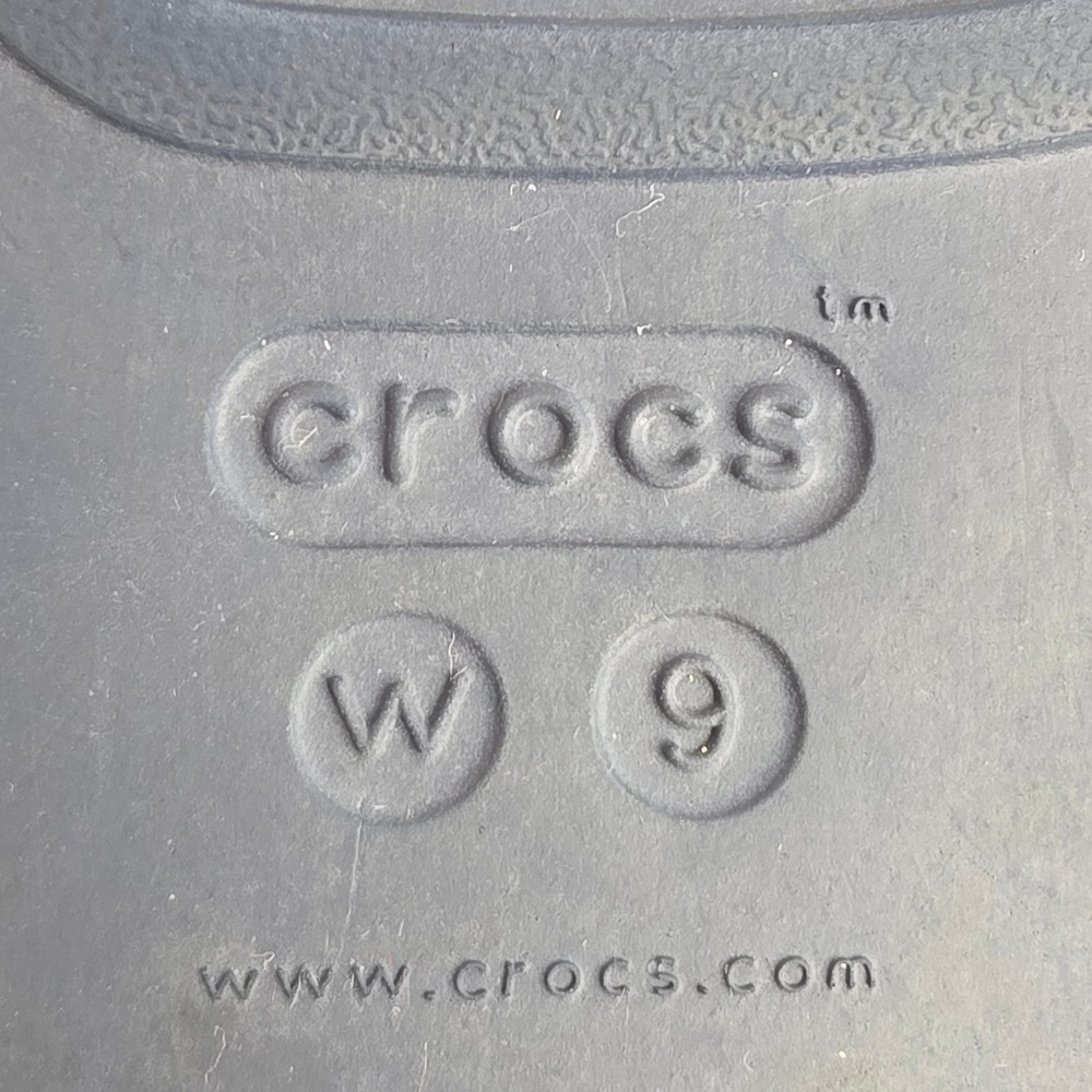 Crocs Monterey Beaded Wedge Flip Flops Navy Blue Women Size 9 Sandals - Picture 2 of 11